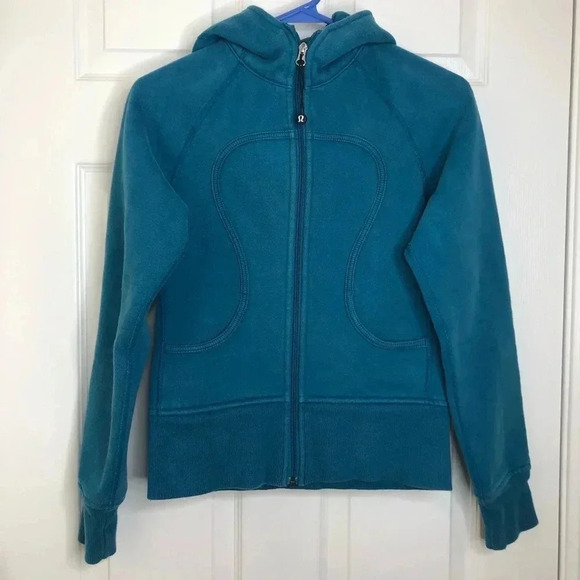 lululemon athletica Tops - Lululemon Scuba Hoodie Blue Size 2